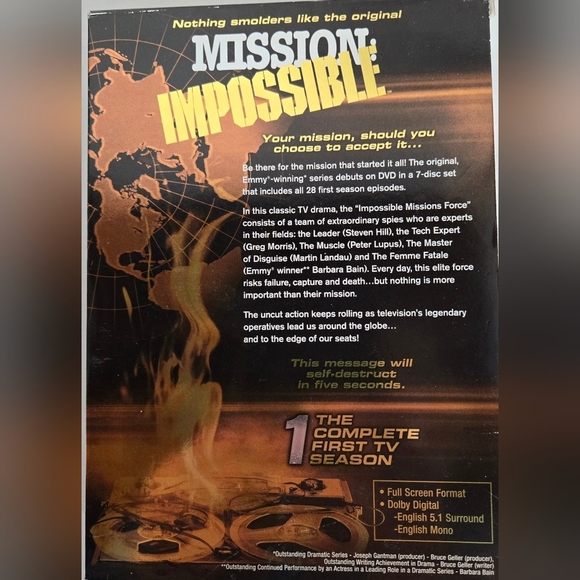 Mission Impossible 1 The Complete First TV Season Original Emmy Winning Series - Picture 2 of 8